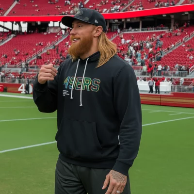 49ers Kittle Crucial Catch Hoodie celebrity hoodies UK stylish movies hoodies UK cotton hoodie design