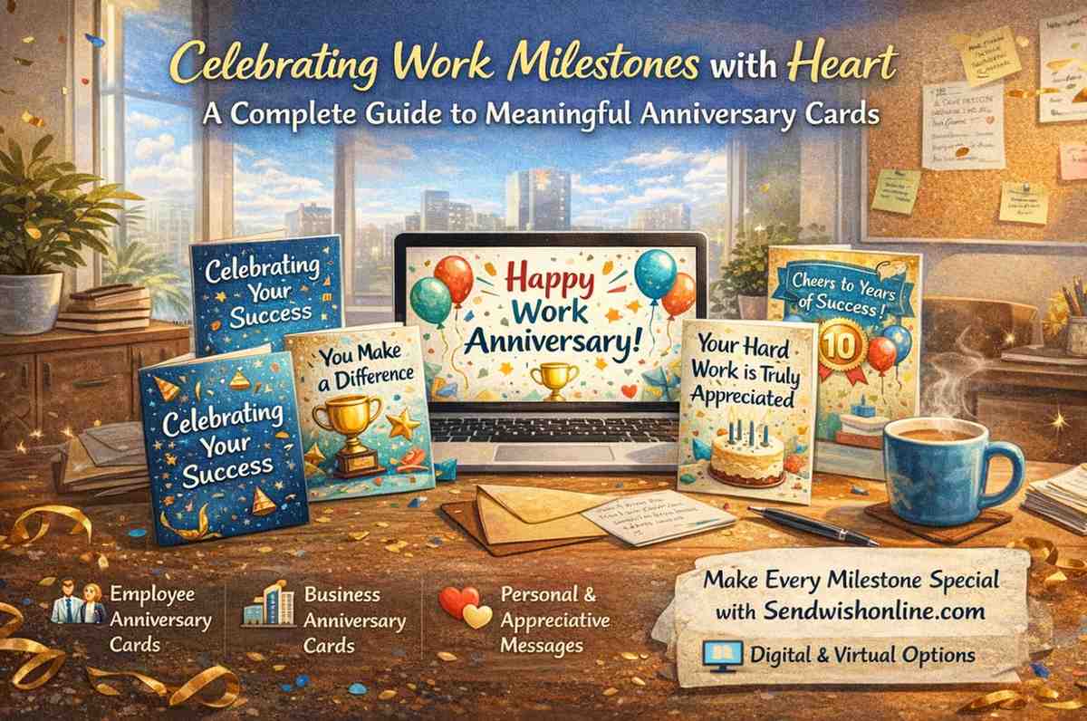 job anniversary cards